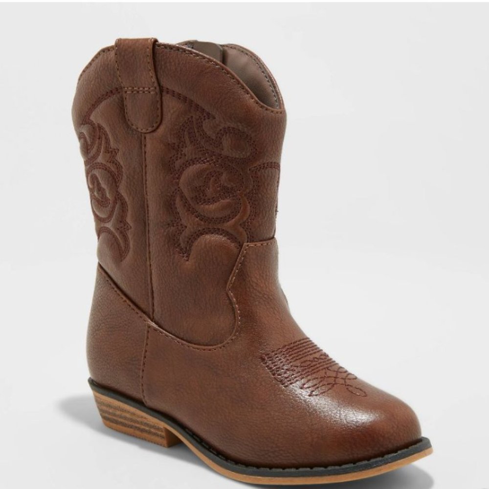 Toddler Girls' Memphis Zipper Western Boots Size 8 Worn Once